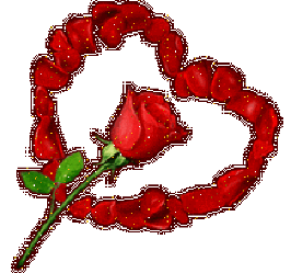 Gif animé coeur rose rouge